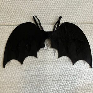 Lace gauze mesh Black Bat Wings, gothic, spooky season, feminine, halloween